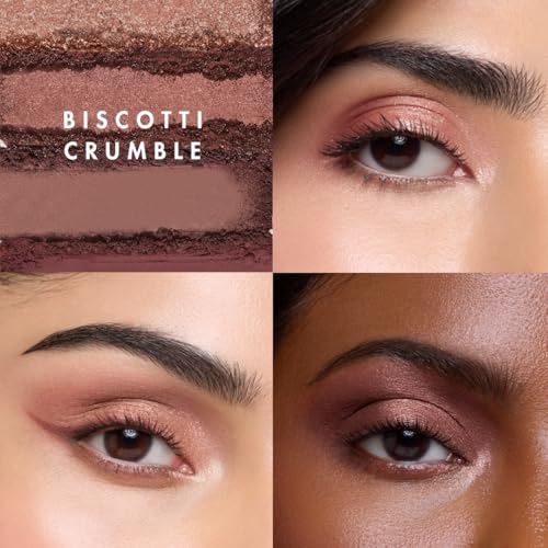 Image of HYUE AmplifEYE Eyeshadow Palette - 6 Shades | Biscotti Crumble | Highly Pigmented Shades | Matte, Metallic, Satin & Foil | Long Lasting | Smooth Blendable Texture | All Skin Types