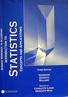 Student Workbook to Accompany Introduction to Statistics: Concepts and Applications 0314035710 Book Cover