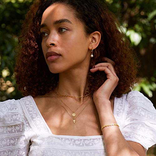 SOFYBJA Dainty 18k Gold Layered Statement Choker Necklaces for Women Tiny Cute Lock Key Pendant Personalized Double Layering Chain Necklaces4