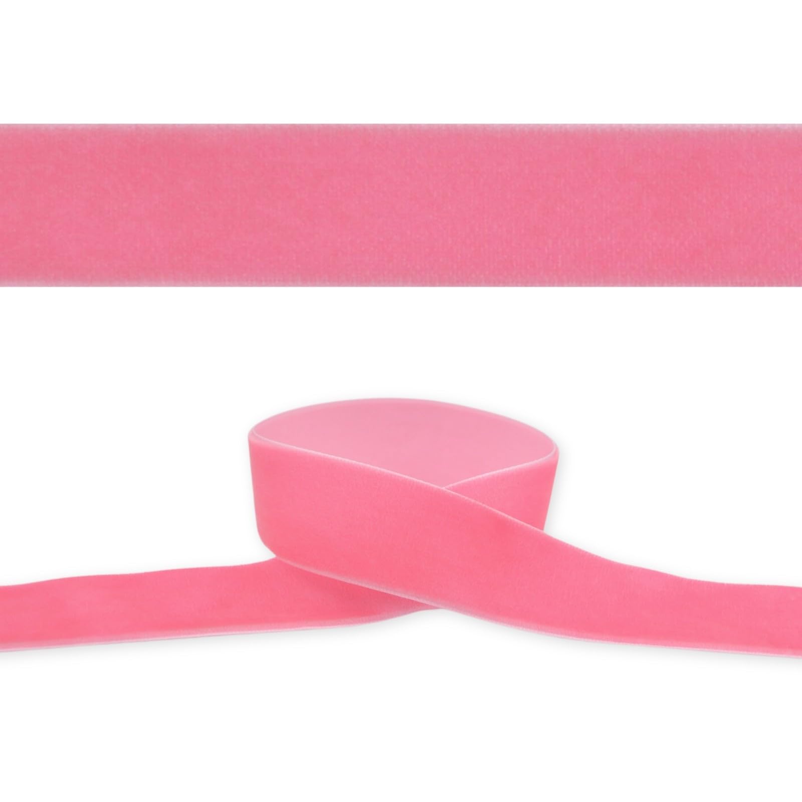 celloexpress 25mm Dusky Pink 010 Velvet Ribbon - High Density Single Faced Gift Wrap Bow Making (5m) — image 1