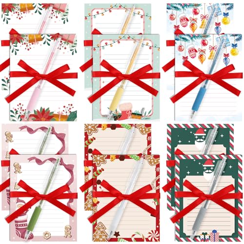 Blocs-notes lignés de Noël pour enseignants contre l'oubli des tâches avec stylo