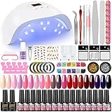 manicura francesa permanente amazon 【36W luz de uñas】Este secador tiene 18 bombillas y 3 modos de tiempo:30/60/90s, puede elegir según sus necesidades. Tiene un sensor automático y es muy cómodo para secar las uñas