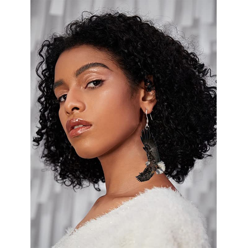 MALOYANVE Acrylic Bird Earrings for Women Novelty Colorful Elegant Long-tailed Parakeet Parrot Hummingbird Eagle Dangle Drop Animal Earrings Jewelry Gifts2