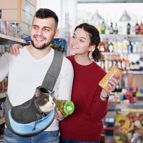 Hundetragetasche, Verstellbarem Tragetasche Hund Bis 5kg Hundetrage Transporttasche mit Kordelzug Atmungsaktive Mesh Hundetragetuch für kleinen Hund Katze Aktivitäten Im Freien