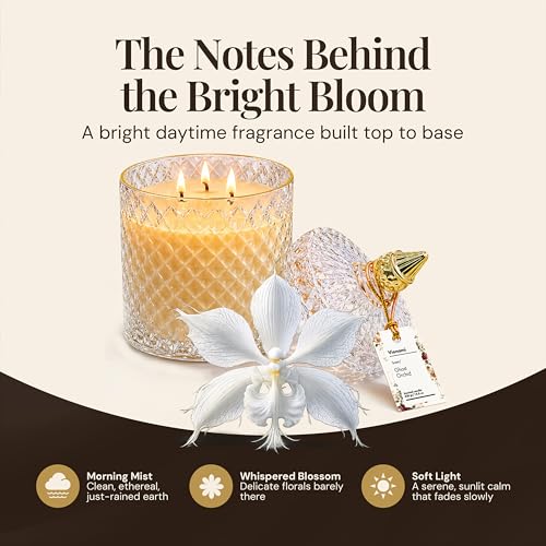 VIONAMI Ghost Orchid Rare Flower Fragrance Luxury Scented Candle Gift - Image 4