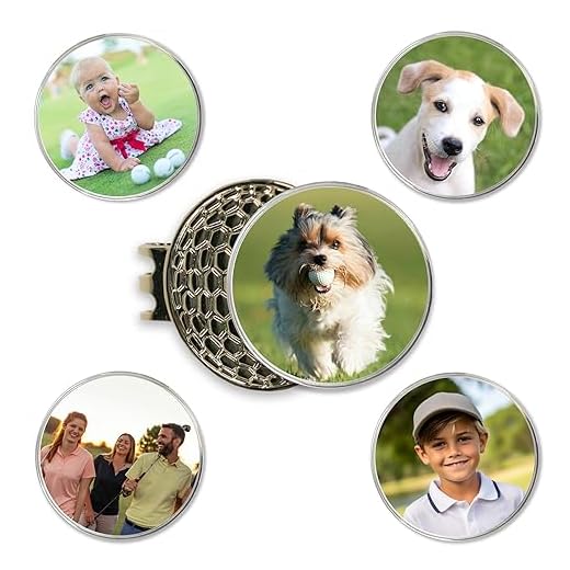 DA VINCI Custom Golf Ball Marker with Magnetic Hat Clip, Personalized with Your Photo, Logo, or Artwork. Great Gift for Golfers. Printed in USA
