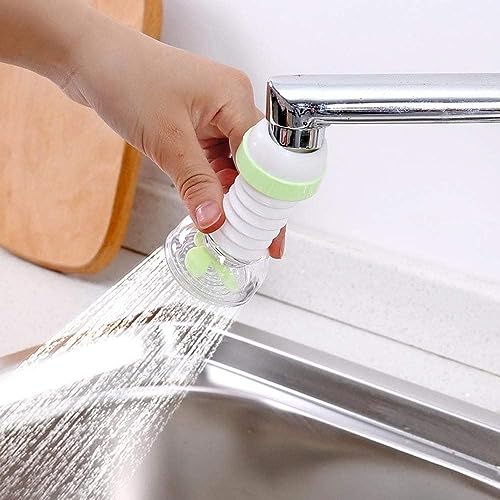 Image of Woffely 1 Pc's 360 Degree Rotating Water Faucet Aerator Splash-Proof Filter /Anti-Splash Expandable Head Nozzle /Bathroom Tap Adjustable Sprinkler /tap Shower /Water Saving Device Faucet[Multicolor]