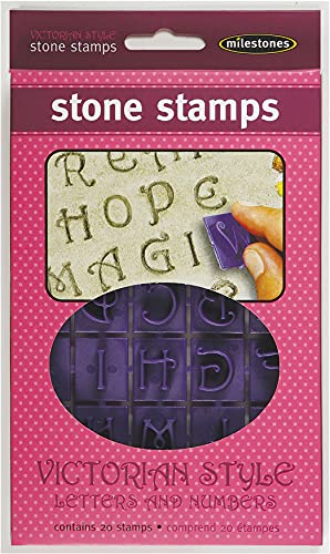 Midwest Products Co. Midwest Products Victorian Letters and Numbers Stepping Stone Stamps, Blue