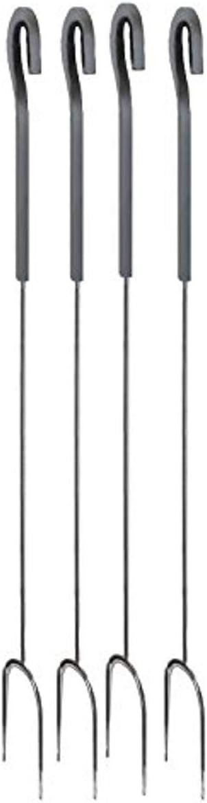 Pilgrim Home and Hearth Pilgrim 18663 Shadow Iron Roasting Fork, Set of 4