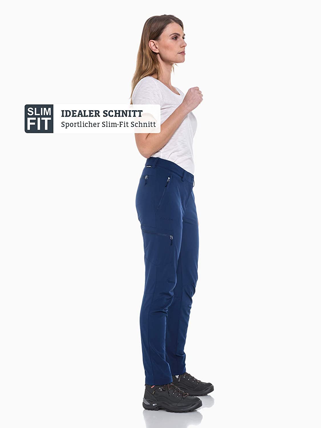 Schöffel Damen Pants Ascona, leichte Wanderhose für Frauen, vielseitige Outdoor Hose mit optimaler Passform und praktischen Taschen