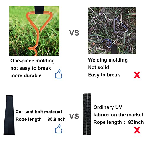 image for Eurmax USA Trampoline Stakes Heavy Duty Trampoline Parts Corkscrew Sha