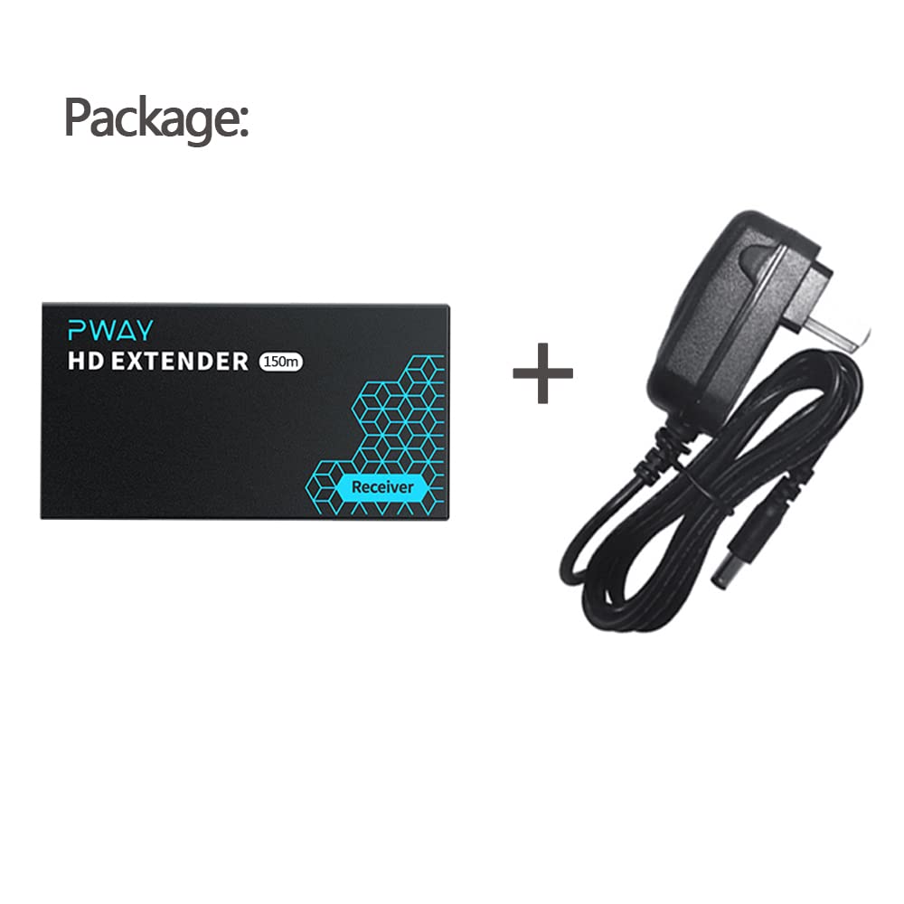 Rallonge HDMI 152,4 m RX uniquement, un à plusieurs commutateurs Gigabit sans retard sur Cat5e/6