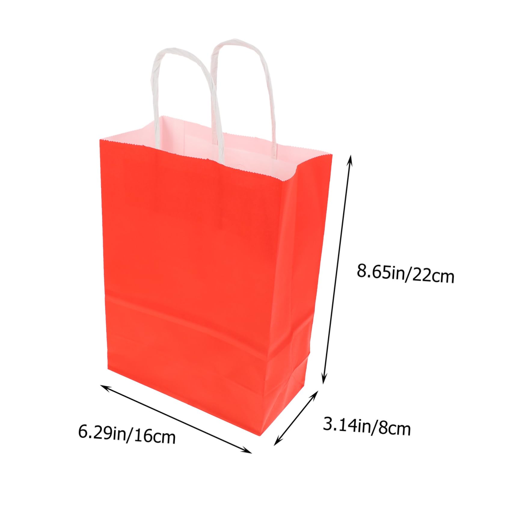FRCOLOR 50 Pcs Bolsa de papel kraft bolsa de de navidad kraft a de de papel as de papel kraft de navidad as de embalaje as de dulces rojo