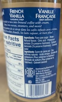 Torani Syrup, French Vanilla, 25.4-Ounce Bottles (Pack of 3)