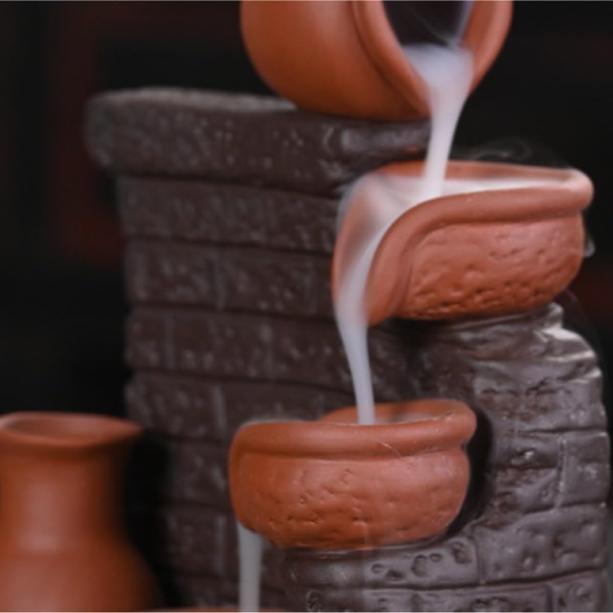 Porta Incenso Bruciatore Incenso Bruciatore Di Incenso Di Riflusso Di Incenso Linea Di Ceramica Arredamento Creativo In Ceramica Sabbia Viola Portaincenso Per Famiglia