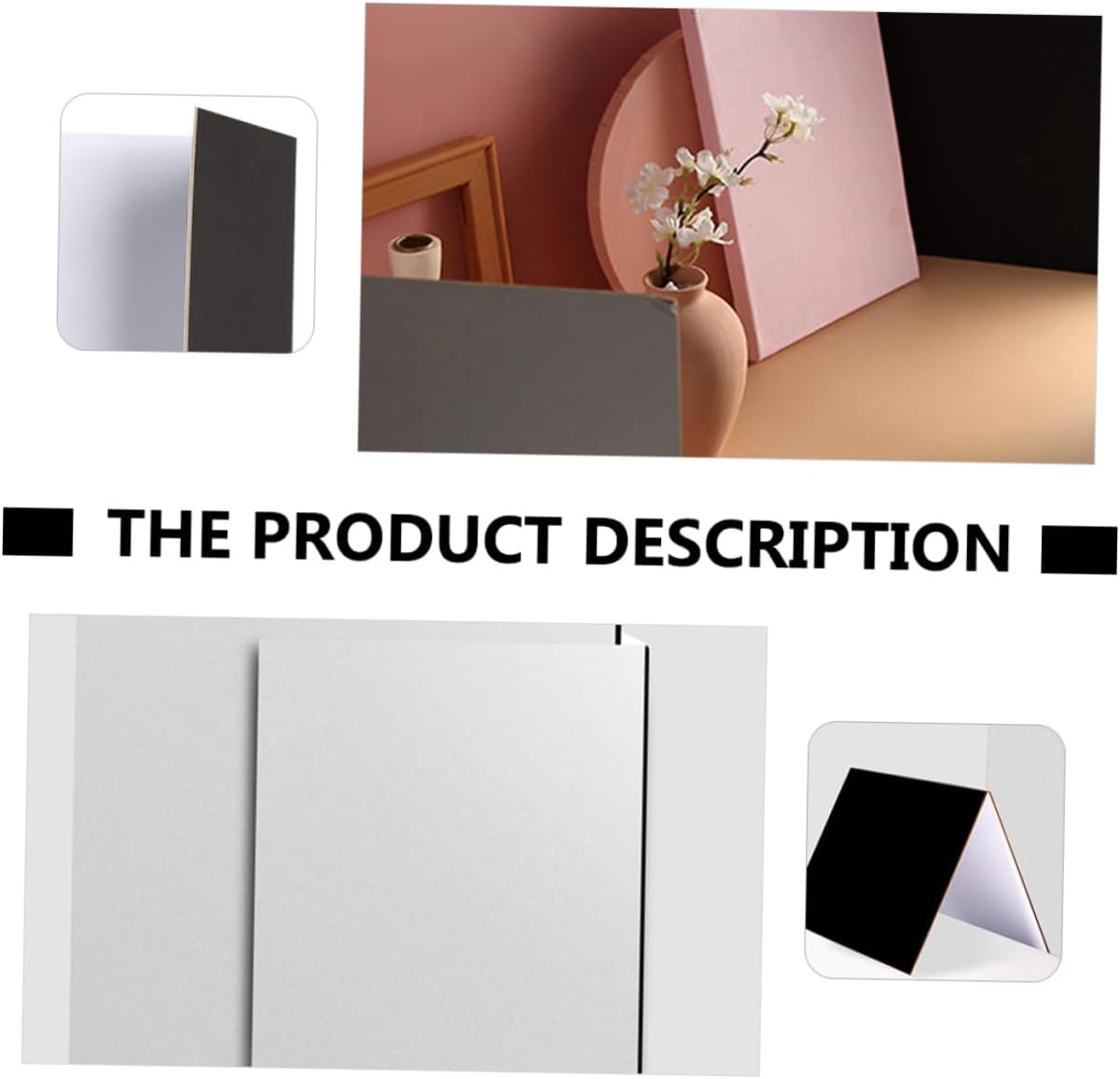 Collapsible Photography Cardboard White Background Board Reflector