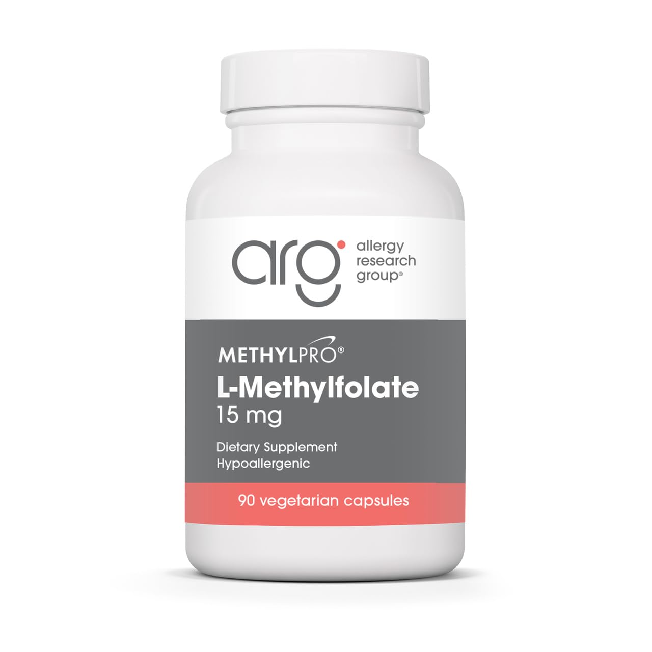 15mg L-Methylfolate - Professional Strength Active Methyl Folate Supplement for Brain Support, Balanced Mood + Immune Health - Gluten-Free with No Fillers (90 Capsules)