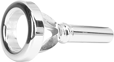 VGEBY Embouchure de Tuba, Matériau en Cuivre avec Placage D'argent pour une durabilité Améliorée, Entraîneur Buccal Professionnel pour les Joueurs Intermédiaires et Avancés