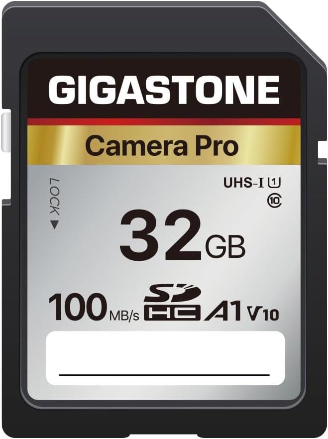 【5-Years Data Recovery】 GIGASTONE 32GB SD Card, Camera Pro, A1 V10 SDHC Memory Card Compatible with SPYPOINT TACTACAM Trail Camera, with 1 Mini Cases-image-30