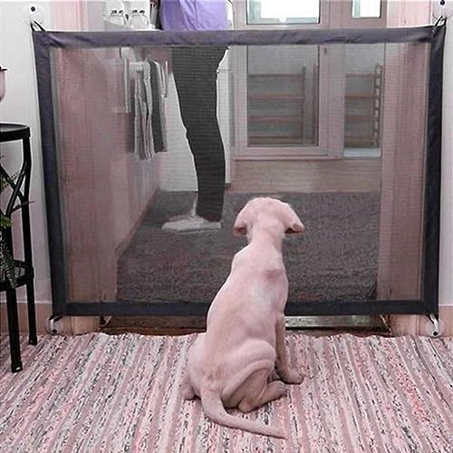 Tela Portão Grade Protetora De Porta P/Bebes Cães Gatos Pet 182x76cm