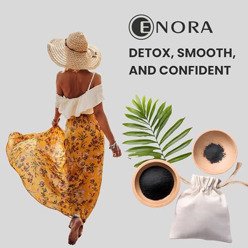 Image of ENORA Brazilian Stripless Wax Beans for Women (50g) | With Wooden Spatula | Natural | For Face, Chin, Hairline, Bikini Area & Full Body Hair Removal (50 Gram, Activated Charcoal)