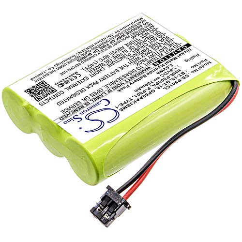 Aijos Bateria de substituição de 3,6 V para Panasonic KX-TCA14, P-P501, P-P504, P-P508 KX-T3815, KX-