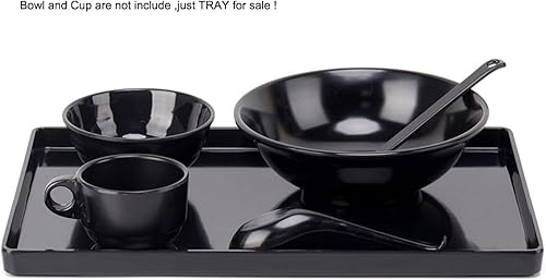 Miniatura 2 de Acrylic Collection - Bandejas y platos para cocina, bebidas, alimentos o baño, YAT-08410, negro (L30xW20x2cm)