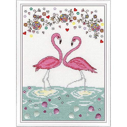 Bothy Threads Love Flamingo Cross Stitch Kit by