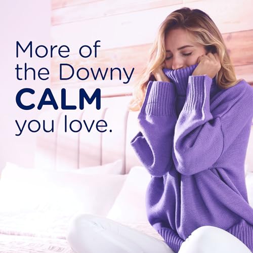 Image of Downy Calm In-Wash Laundry Scent Booster Beads, Soothing Lavender and Vanilla Bean scent, 12.2 OZ, laundry scent beads, Long-lasting Freshness (Packaging May Vary) (Pack of 4)