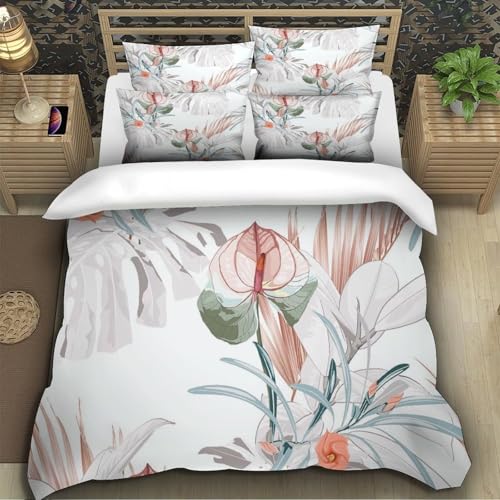 Housse de couette hypoallergique parure de lit microfibre douce