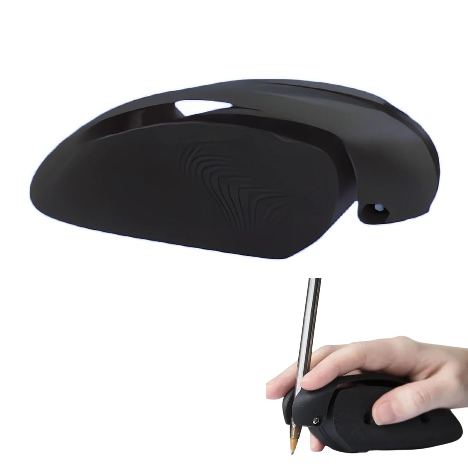 Oiyeafi Black Assistive Writing & Drawing Device - Writing Tools For Parkinsons Patients & Essential Tremors, Hand Writing Aid Pen Holder For Weak Hand - Improve Handwriting & Drawing Skills,