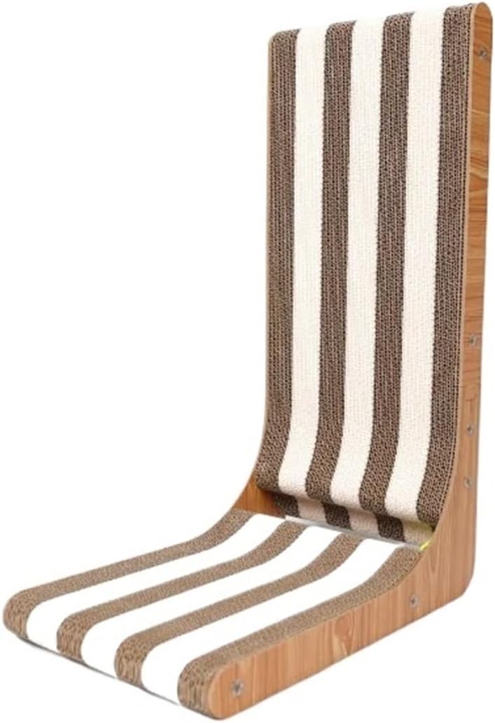 Vertical Cat Scratcher Post Wear Resistant Scratch Proof Board Furniture Protector Toy(White)
