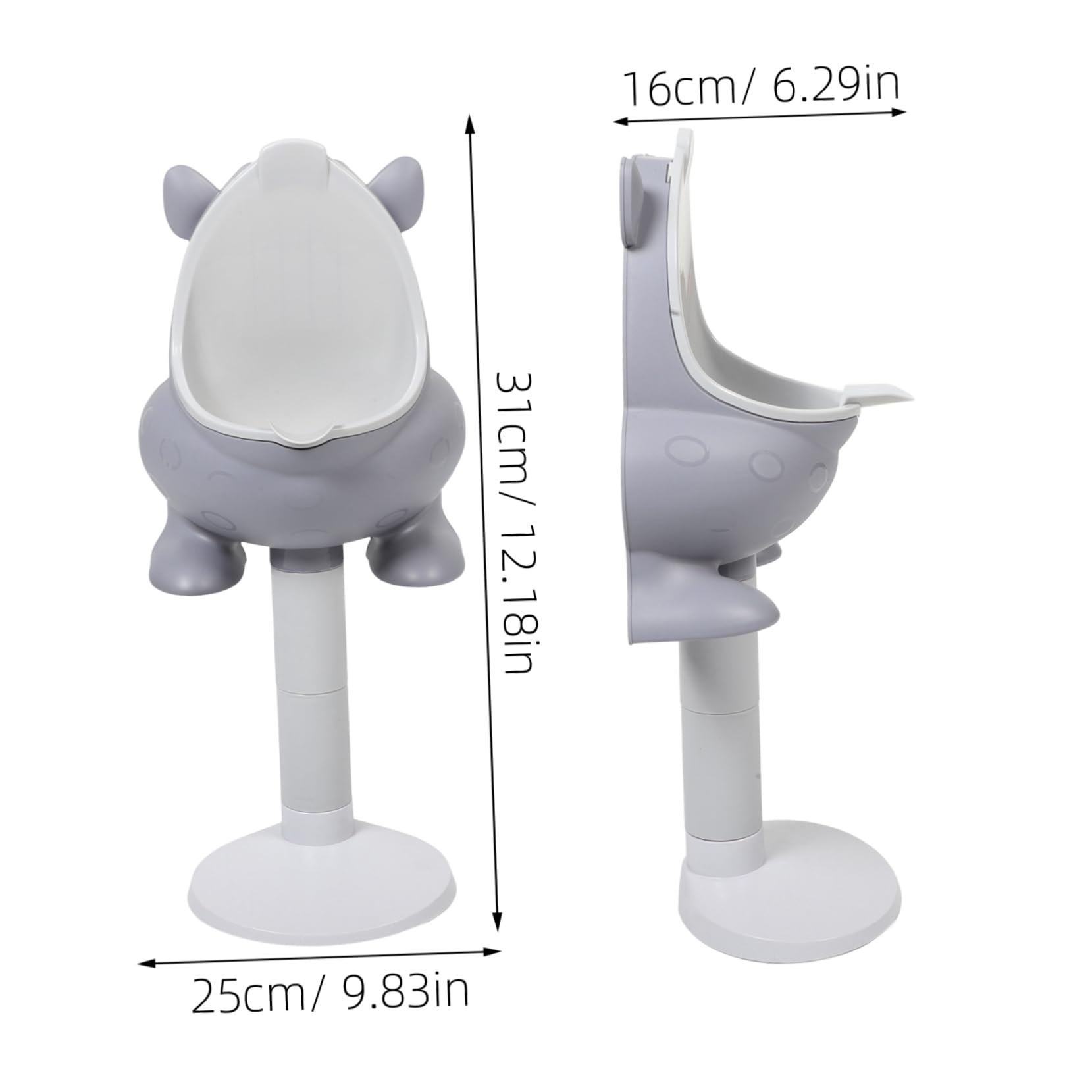 ibasenice Cartoon Urinal for Boys Potty Training Seat Height-Adjustable Wall-Mounted Design