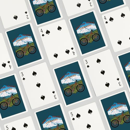 Baraja de cartas póker 52 naipes Livermore California miniatura 4