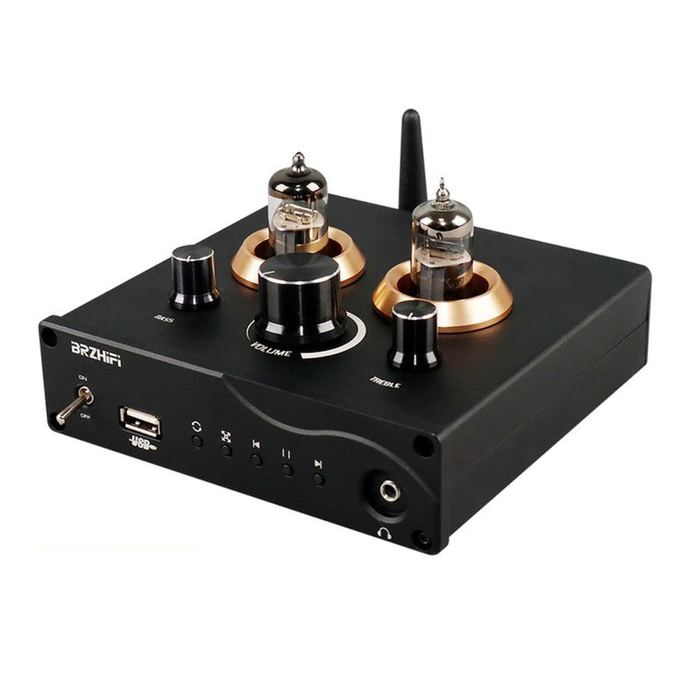 6J5 Tube Preamplifier Bluetooth 5.0 Lossless Player Heaphone Amplifier with EQ Adjustment