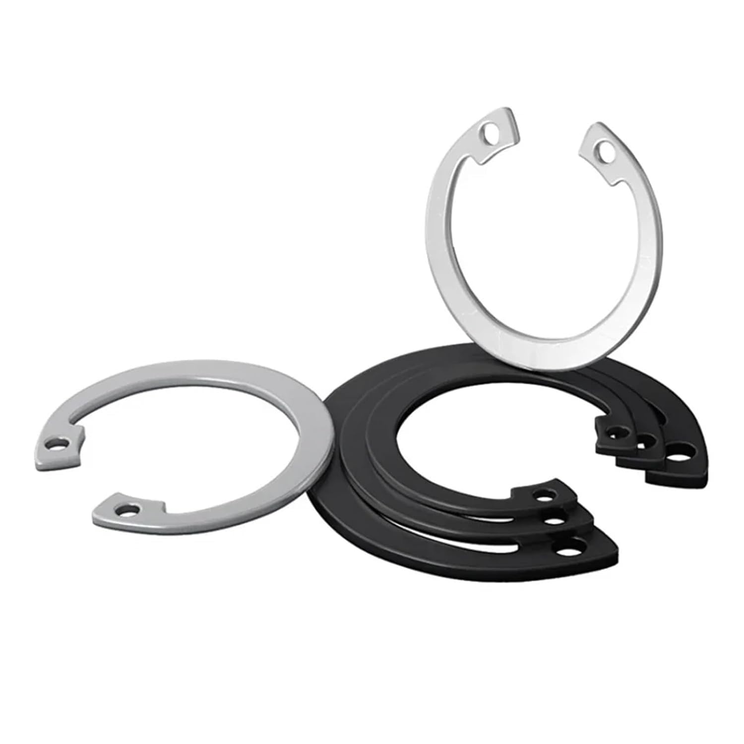 M6~M200 316/304 Stainless Steel 65 Mn C Type Internal Circlip Retaining Clip Snap Ring(304 Stianless Steel,M180-1pcs)