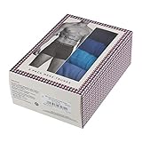 Ben Sherman Herren U5_1397_BS_M Otis Mixed Boxershorts, weiche Baumwolle mit elastischem Bund | Bequeme und atmungsaktive Unterwäsche – 5er-Pack, Navy True Blue Vivid Blue RIVERIA Grey Marl, M