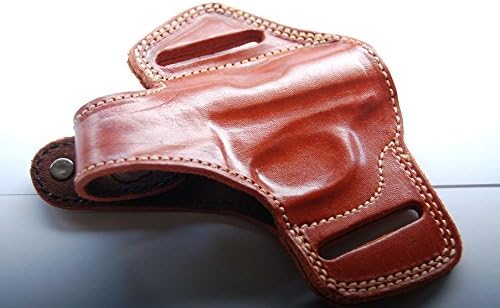 Leather OWB Belt Holster for Beretta Tomcat 32 ACP TAN (R.H)