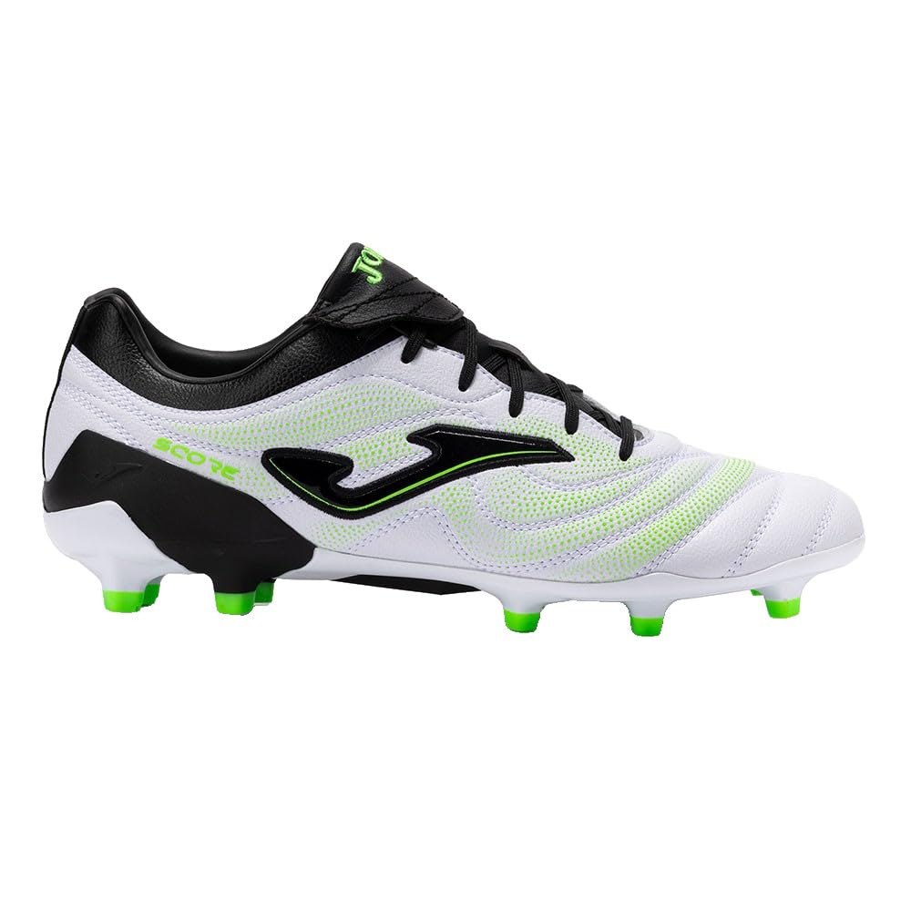 Joma Herren Schwarz Weiß Score 2502 Blanco Firm Ground Oxford-Stiefel, Schwarz-Weiß, 42 Eu