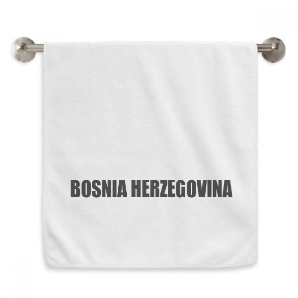 Serviette Bosnie-Herzégovine design diadème noir au toucher moelleux
