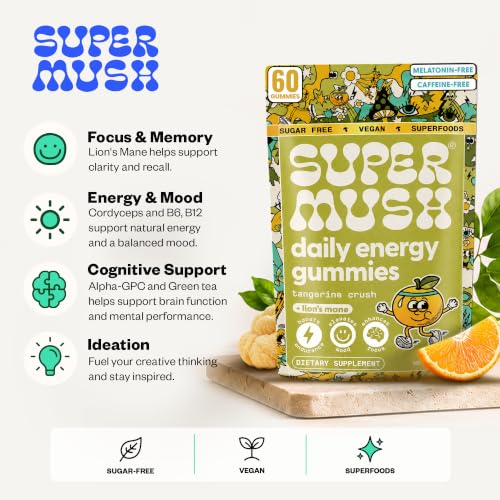 SuperMush Daily Energy Gummies