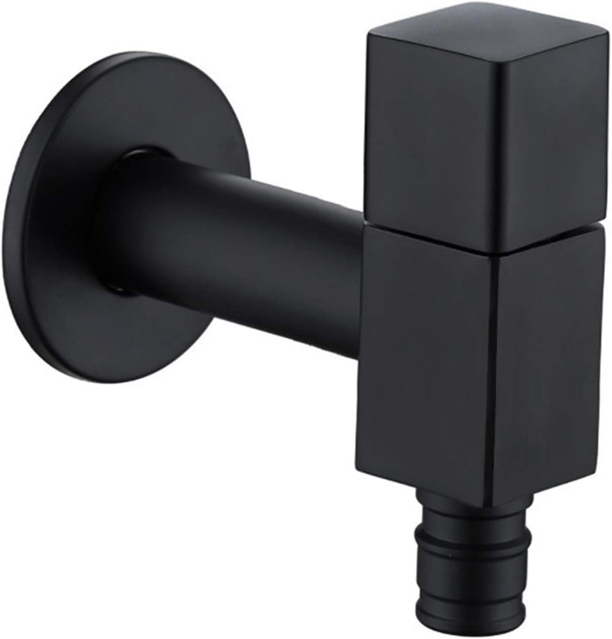Mop Pool Faucet Wall Mounted Single Cold Water Mop Sink Tap Brass Black Washing Machine Faucet Single Handle Bathroom Garden Faucet,Style A (Color : Style a)