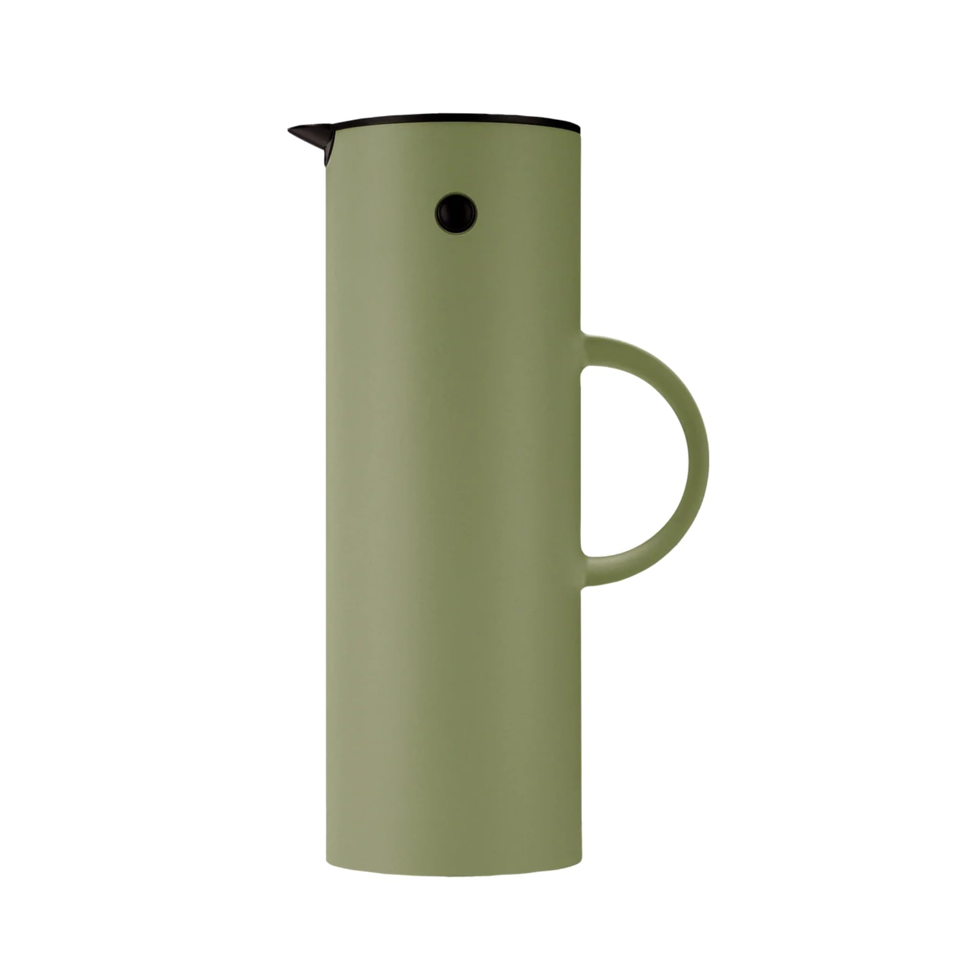 Stelton EM77 Isolierkanne 1 Liter, Kippverschluss & Schraubdeckel, Warmhaltekanne für Kaffee & Tee, austauschbare Teile, Made in Denmark