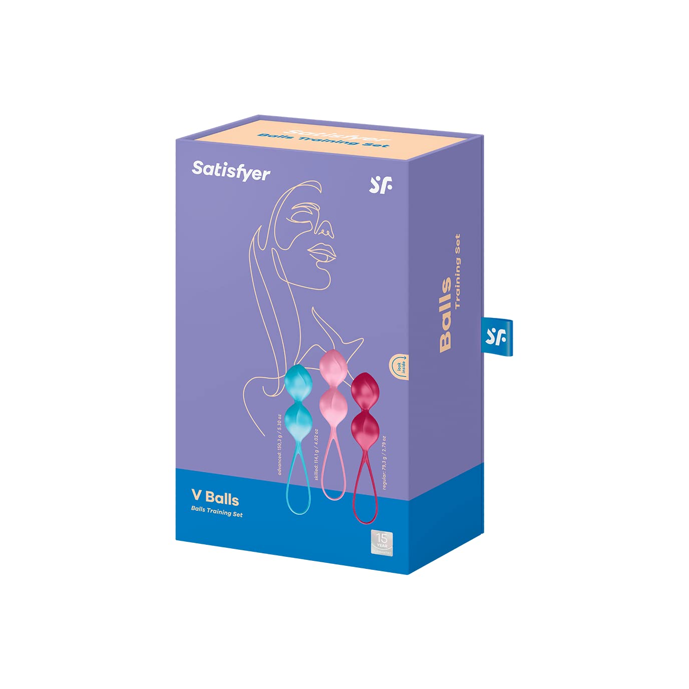 Satisfyer Balls Love Balls | Palline di Kegel e allenatore del Pavimento Pelvico per le Donne | Set di giocattoli da 3 Pezzi | Palline Vaginali | Migliorano il Sesso | Palle d'Amore per le Donne