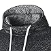 Men's Hoodie Long Sleeve Hooded Winter Drawstring Gym Thick Hooded Casual Pullover Fashion Sweatshirts with Pocket (3X-Large,Dark Grey)