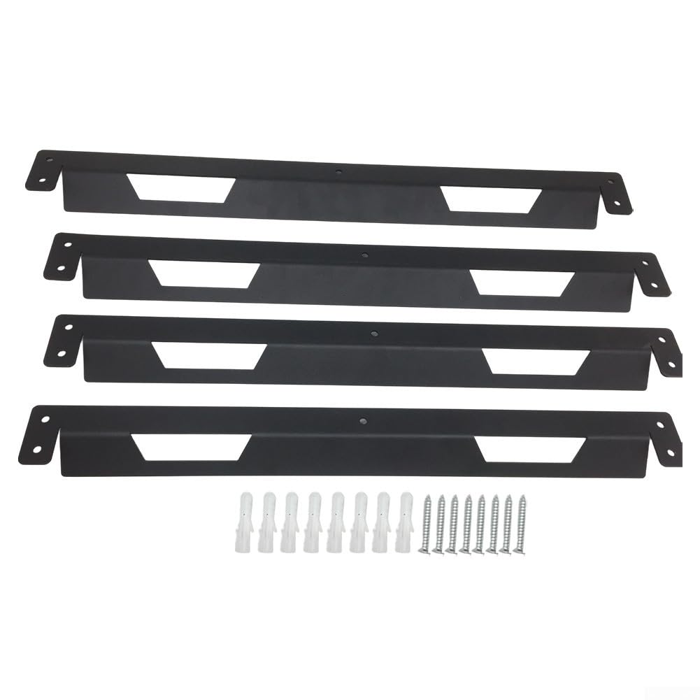 for stacktech Rail Mount Brackets for Toughbuilt Tool Box 4PCS Workshop Organisation Rustproof Metal Holder Workbench Installation(4PCS)