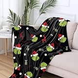 50'X40' Inches Christmas Anime Cartoon Blanket Plush Super Soft Blankets Flannel Throw Blanket for Bedroom Bed Living Room Sofa Couch Valentine's Day Gifts Valentines Throw Blanket