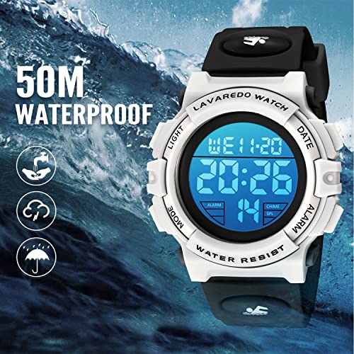 Image of Kids Watch,Boys Watch for 3-15 Year Old Boys,Digital Sport Outdoor Multifunctional Chronograph LED 50 M Waterproof Alarm Calendar Analog Watch for Children with Silicone Band,Kids Gift