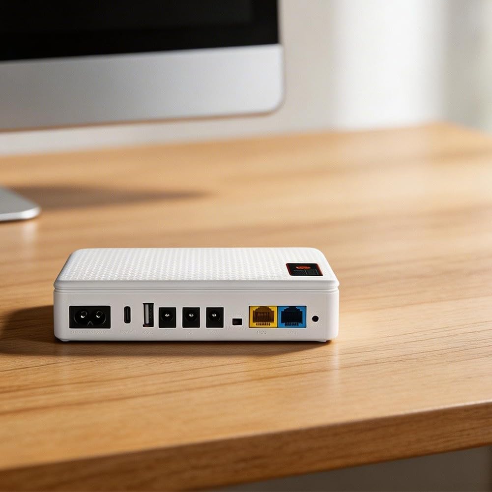 Router DC UPS 18 W 8000 mAh uso DC UPS Router 18 W 8000 mAh uso (10400 mAh)