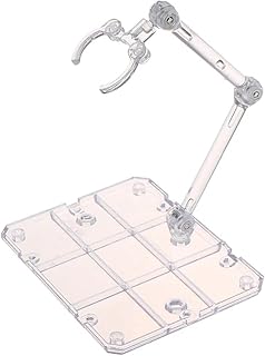 1Pcs Action Figure Stand Plastic Assembly Action Figure Display Holder Mini Doll Toy Model Support Base Compatible with 1/144 HG/RG Figure